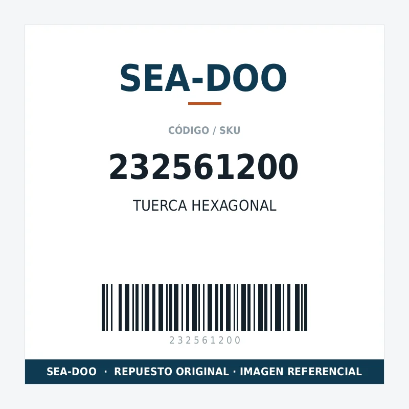 TUERCA HEXAGONAL SEA-DOO 232561200
