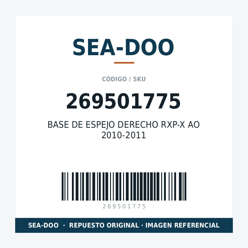 BASE DE ESPEJO DERECHO RXP-X AO 2010-2011 SEA-DOO 269501775