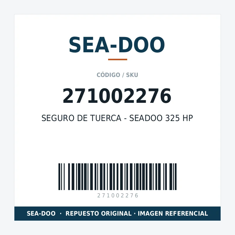 SEGURO DE TUERCA - SEADOO 325 HP SEA-DOO 271002276