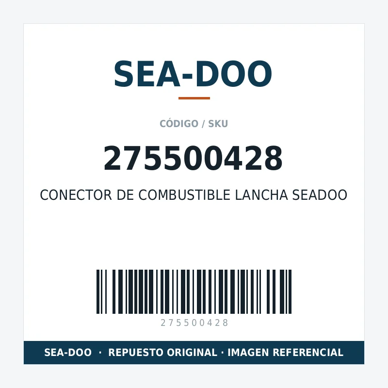 CONECTOR DE COMBUSTIBLE LANCHA SEADOO SEA-DOO 275500428
