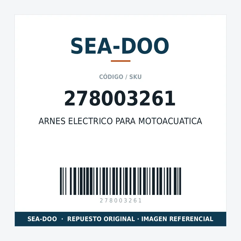 ARNES ELECTRICO PARA MOTOACUATICA SEA-DOO 278003261