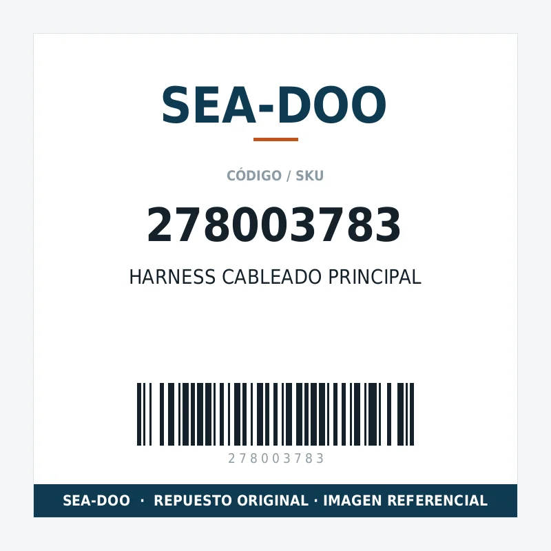 HARNESS CABLEADO PRINCIPAL SEA-DOO 278003783