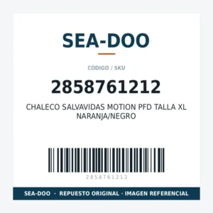 CHALECO SALVAVIDAS MOTION PFD TALLA XL NARANJA/NEGRO SEA-DOO 2858761212