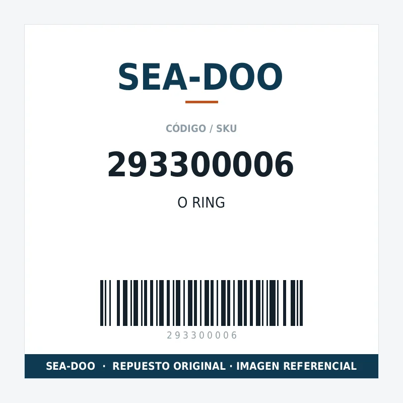 O RING SEA-DOO 293300006