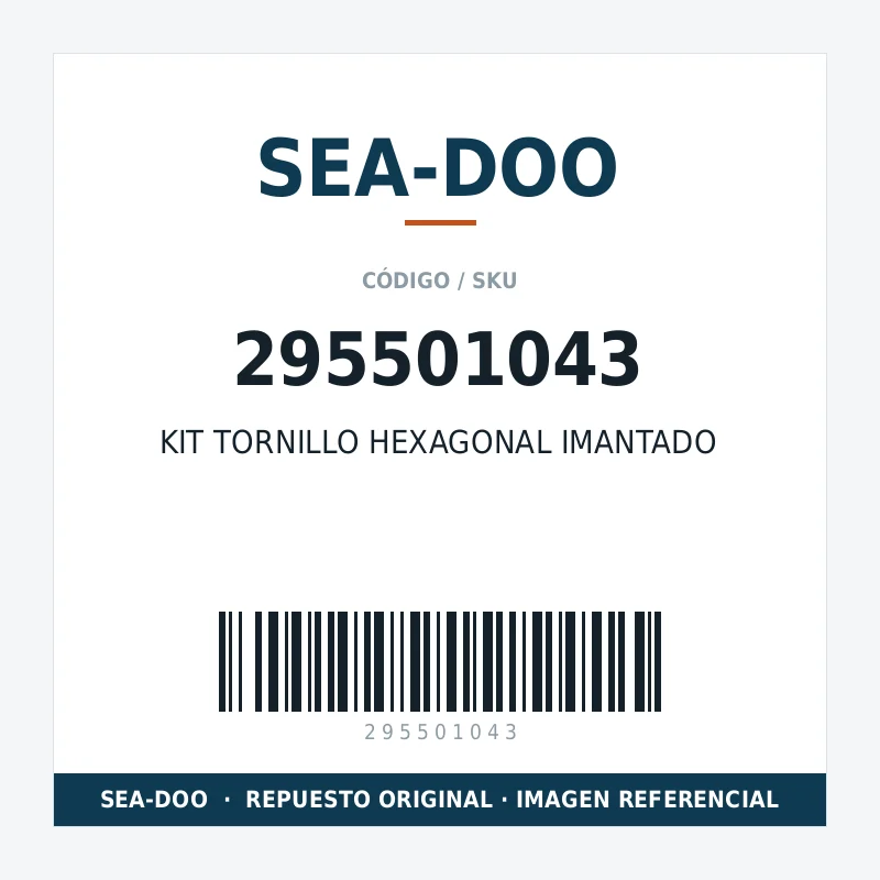 KIT TORNILLO HEXAGONAL IMANTADO SEA-DOO 295501043