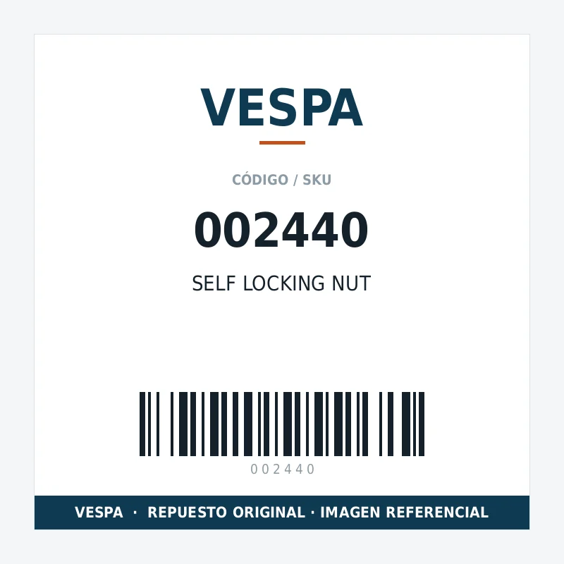 SELF LOCKING NUT VESPA 002440
