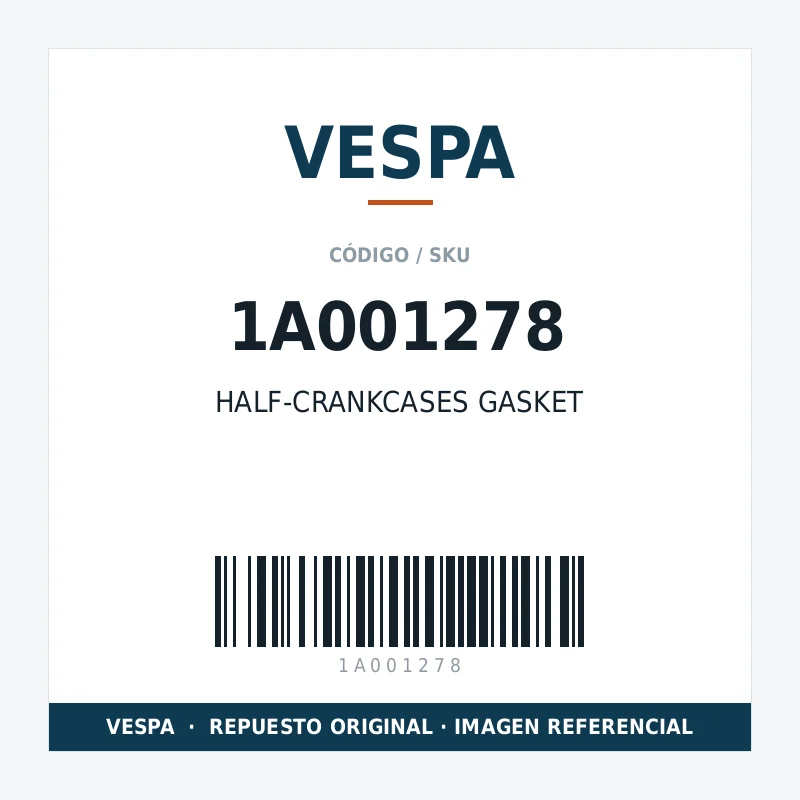 HALF-CRANKCASES GASKET VESPA 1A001278