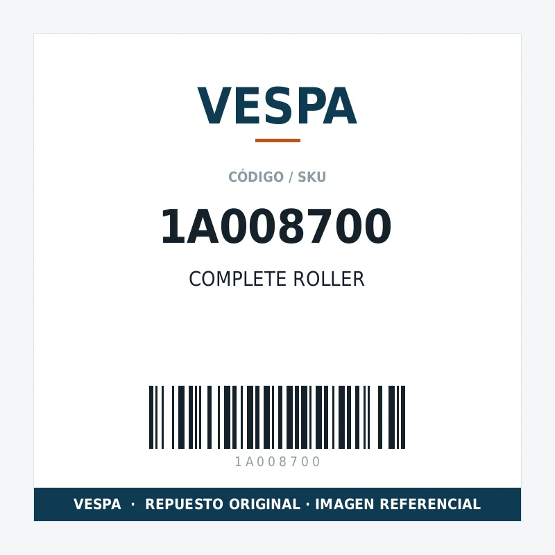 COMPLETE ROLLER VESPA 1A008700