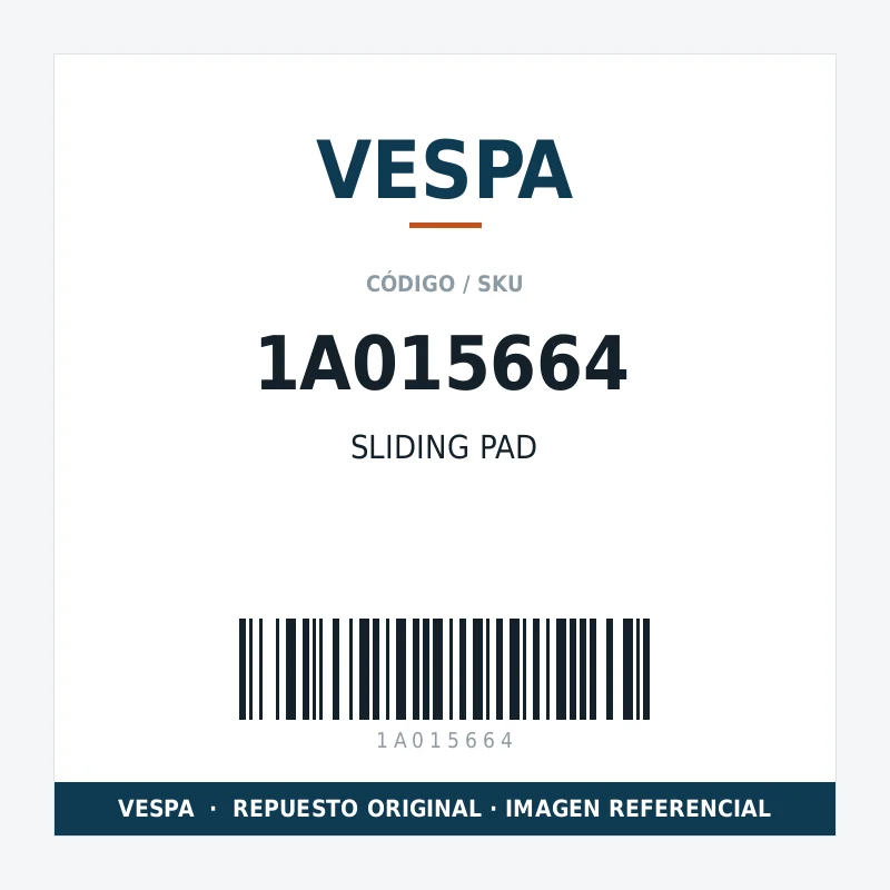 SLIDING PAD VESPA 1A015664