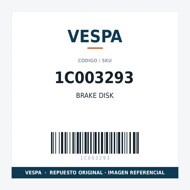 BRAKE DISK VESPA 1C003293
