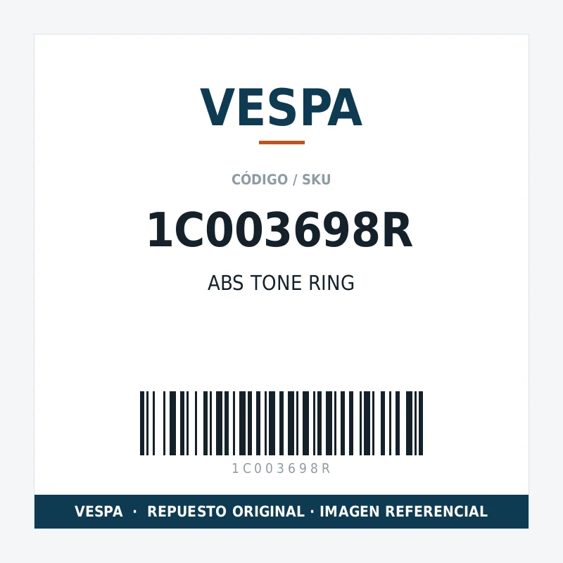ABS TONE RING VESPA 1C003698R