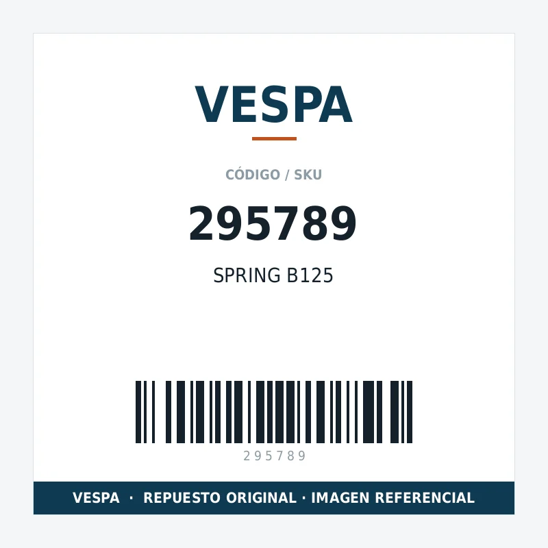 SPRING B125 VESPA 295789