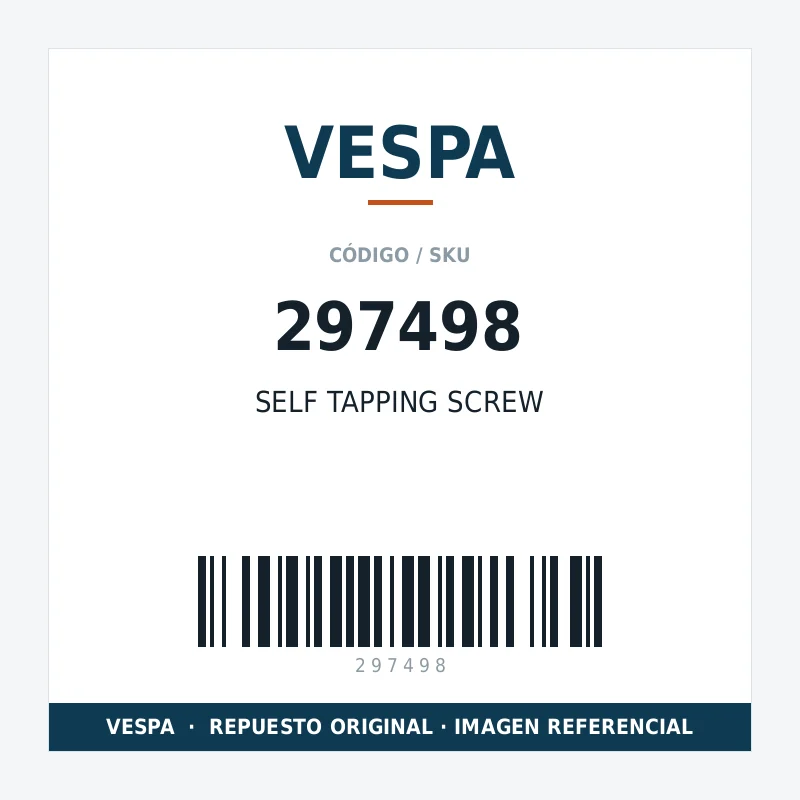 SELF TAPPING SCREW VESPA 297498
