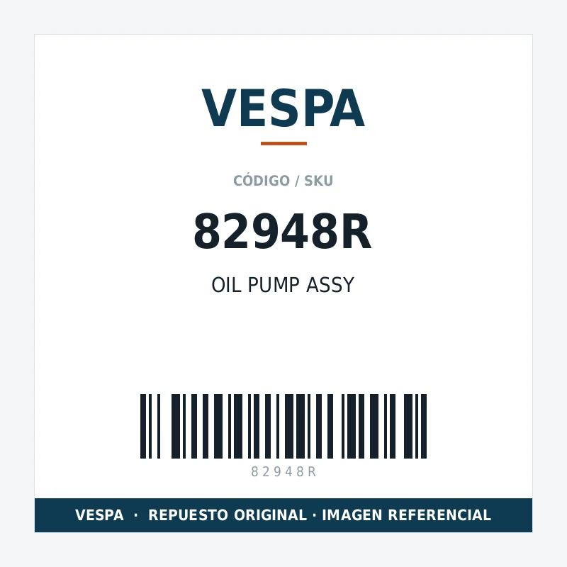 OIL PUMP ASSY VESPA 82948R