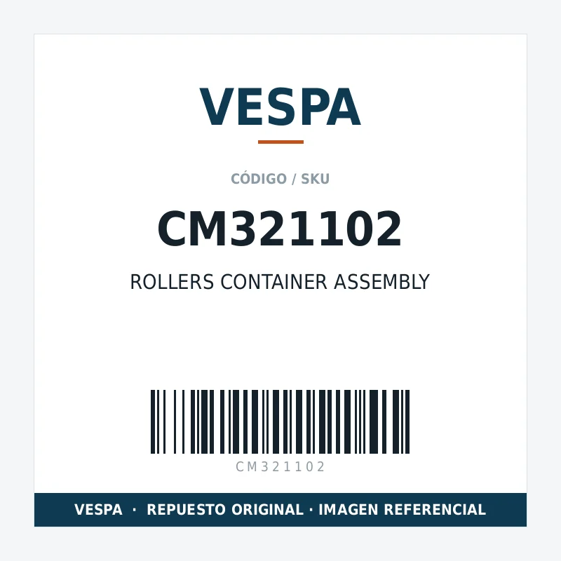 ROLLERS CONTAINER ASSEMBLY VESPA CM321102