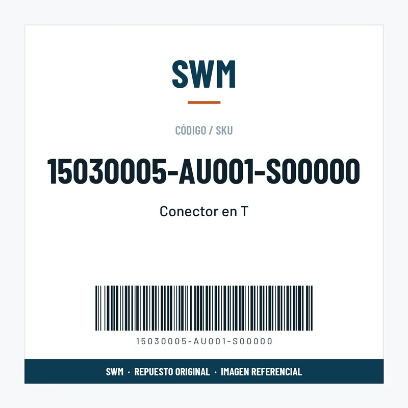 Conector en T – SWM 15030005-AU001-S00000