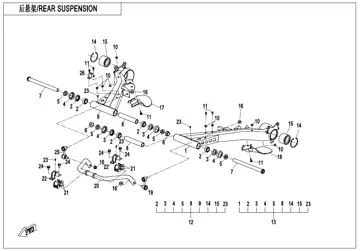 Suspensión trasera (fundido) – parte 1