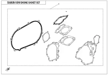 Kit de empaquetaduras de motor